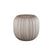 PTMD Levente Sand Carved Glass Round Vase Ribbed Low
