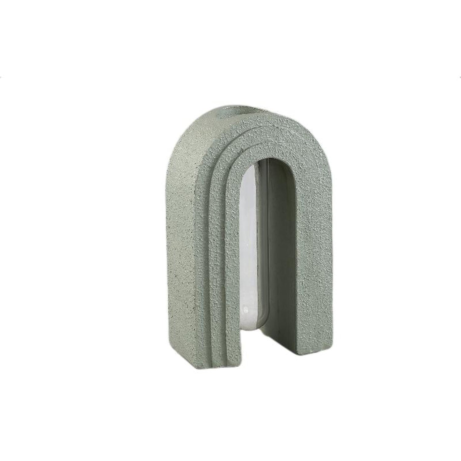 PTMD Vaas Abigail - 15x9x25 cm - Glas - Groen