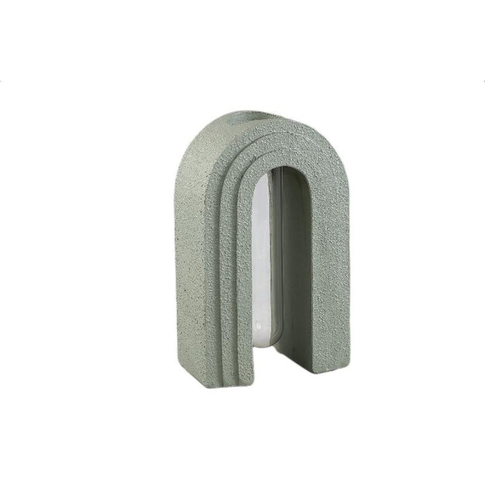 PTMD Vaas Abigail - 15x9x25 cm - Glas - Groen