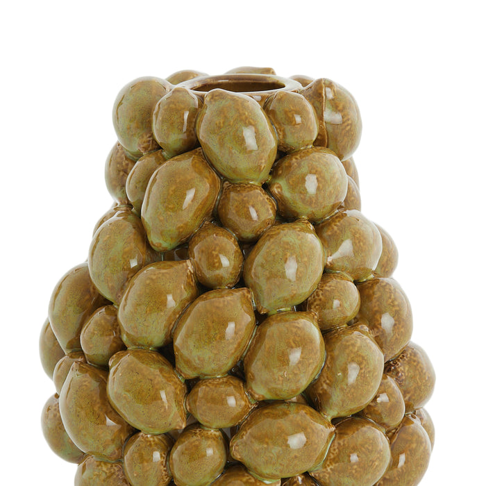 Light & Living - Vaas CITRUS - Ø19x21cm - Bruin