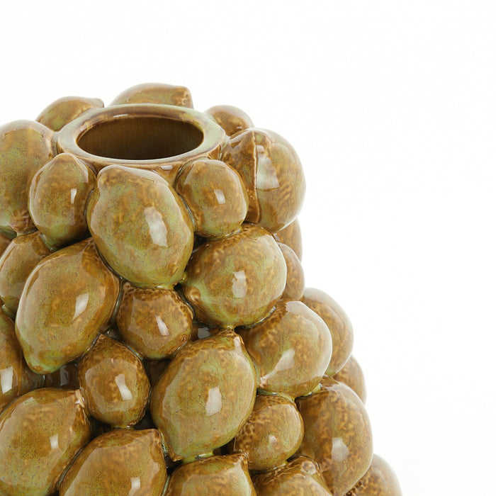 Light & Living - Vaas CITRUS - Ø19x21cm - Bruin