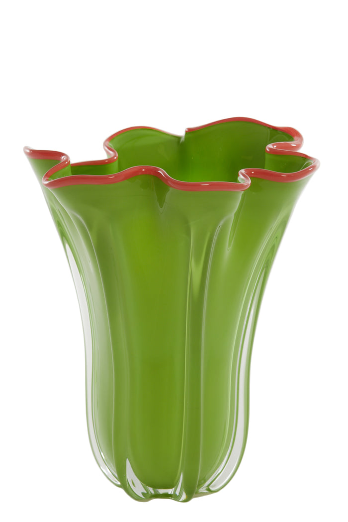 Light & Living - Vaas KAZUNO - Ø26x32cm - Groen