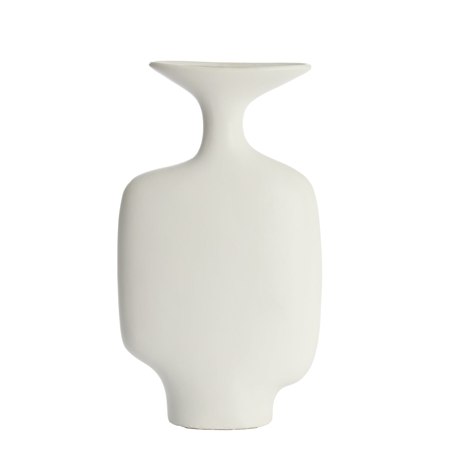 Light&living Vaas deco 23x9,5x40,5 cm TROVO keramiek wit