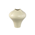 PTMD Ginos Cream Matt Ceramic Organic Bulb Vase L