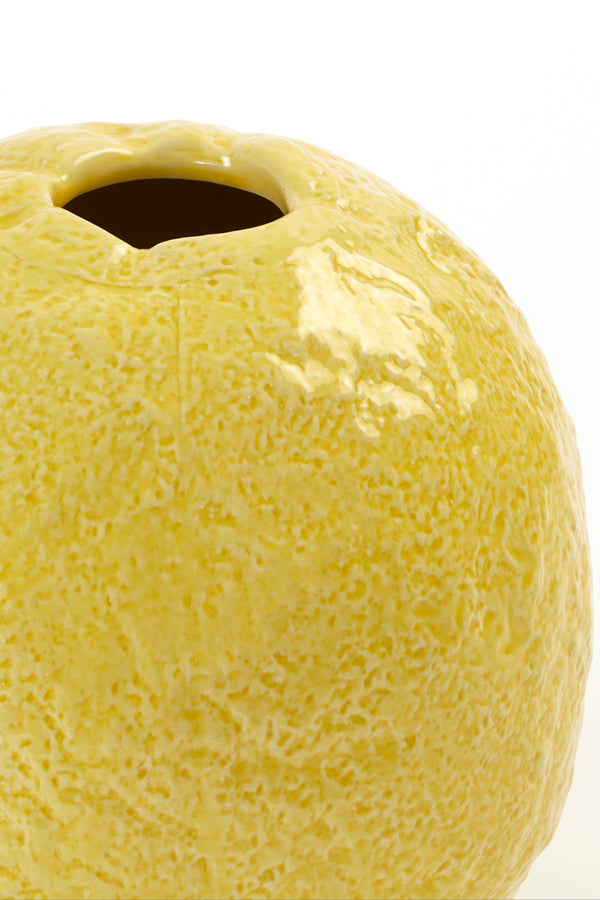Light & Living Light&living Vaas Ø21,5x22 cm LEMON keramiek geel