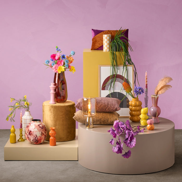 HD Collection Kandelaar Lines  - Keramiek - 8x24x8cm (BxHxD)