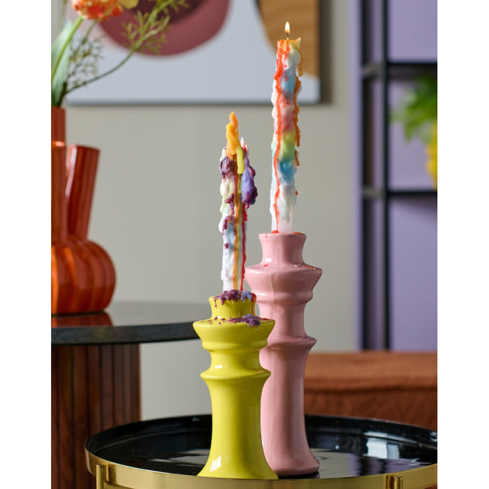 HD Collection Kandelaar Lines  - Keramiek - 8x24x8cm (BxHxD)