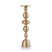 PTMD Gurditt Gold Casted Alu Candleholder Marble Base L