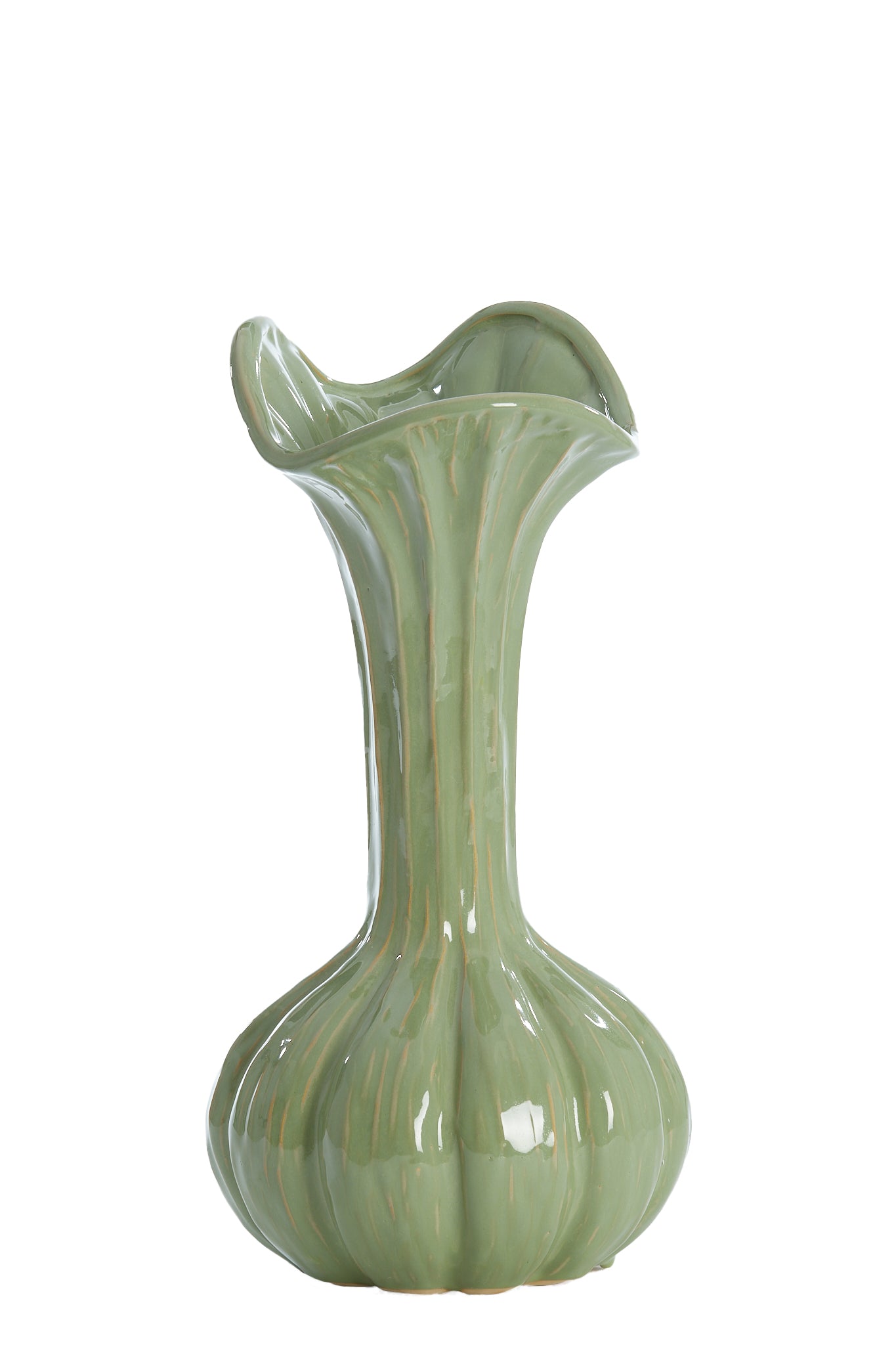 Light & Living - Vaas METHONI - Ø23x44cm - Groen