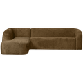 WOOOD Sloping Hoekbank Links - Velvet - Brass