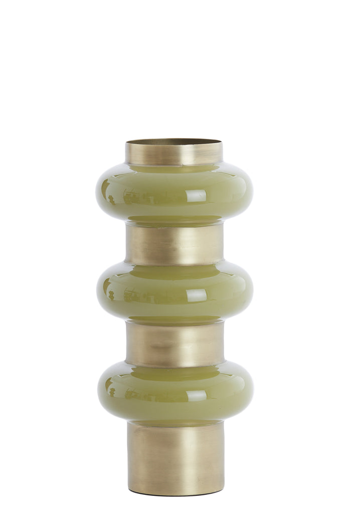 Light & Living - Vaas MALLORY - Ø16.5x37cm - Groen