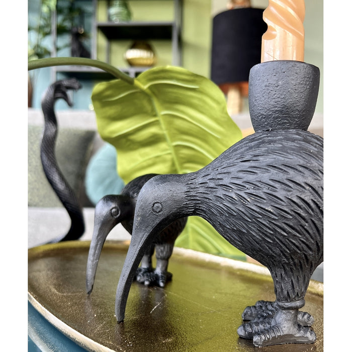 HD Collection Kandelaar Lijster -  - Polystone - 13x15x7cm (BxHxD)