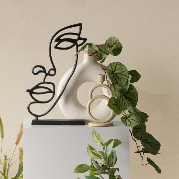 Kandelaar Ressen S -  - Metaal - 14x25x11cm (BxHxD)