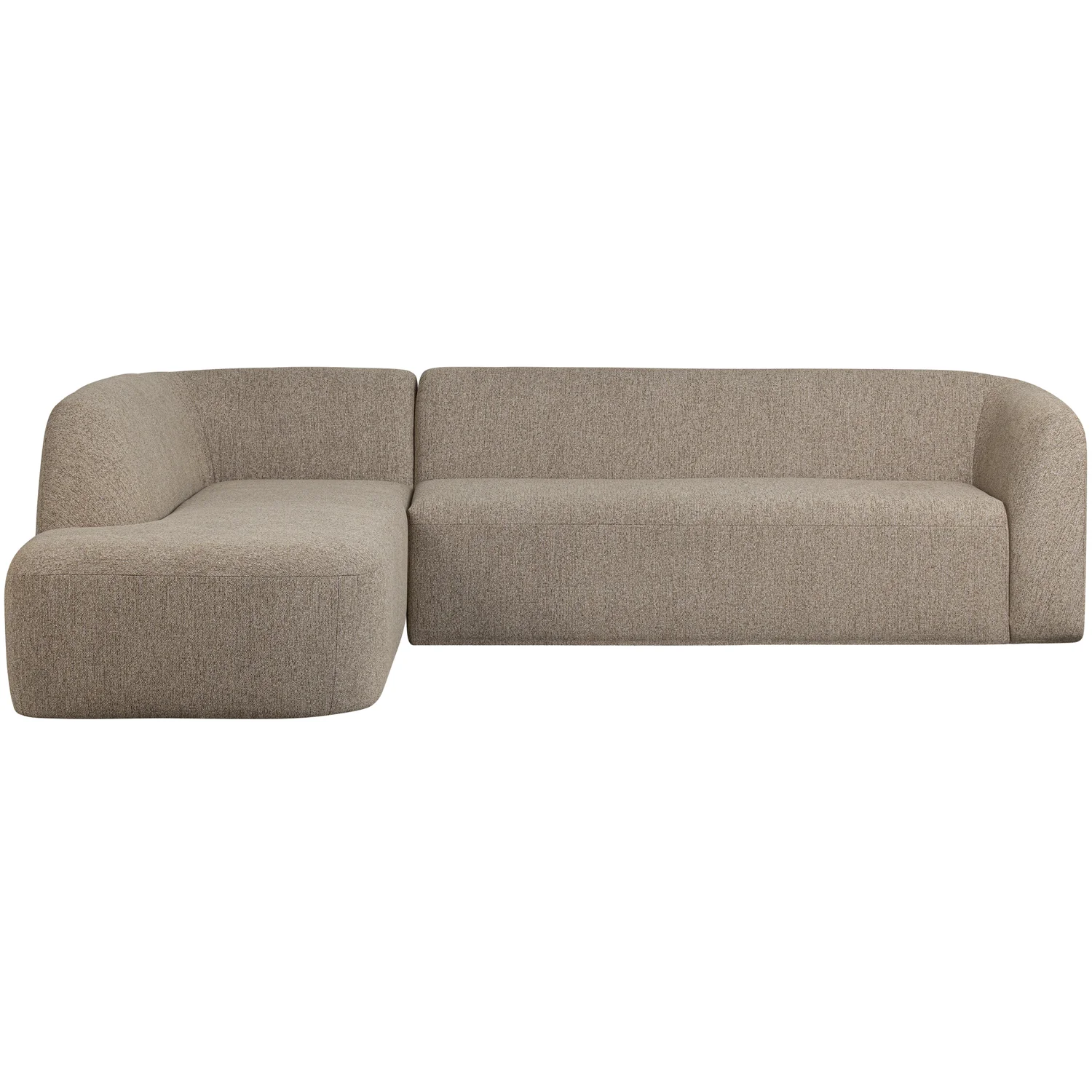 WOOOD Sloping Hoekbank Links - Chenille - Naturel Melange