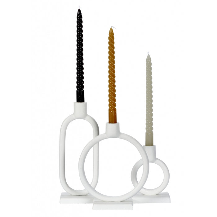 Kandelaar Rijssen L -  - Metaal - 11x27x8cm (BxHxD)