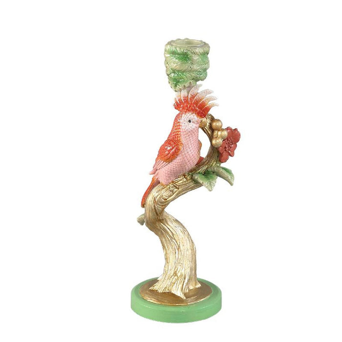 PTMD Kandelaar Ziyan - 9x9x26 cm - Parrafin - Roze