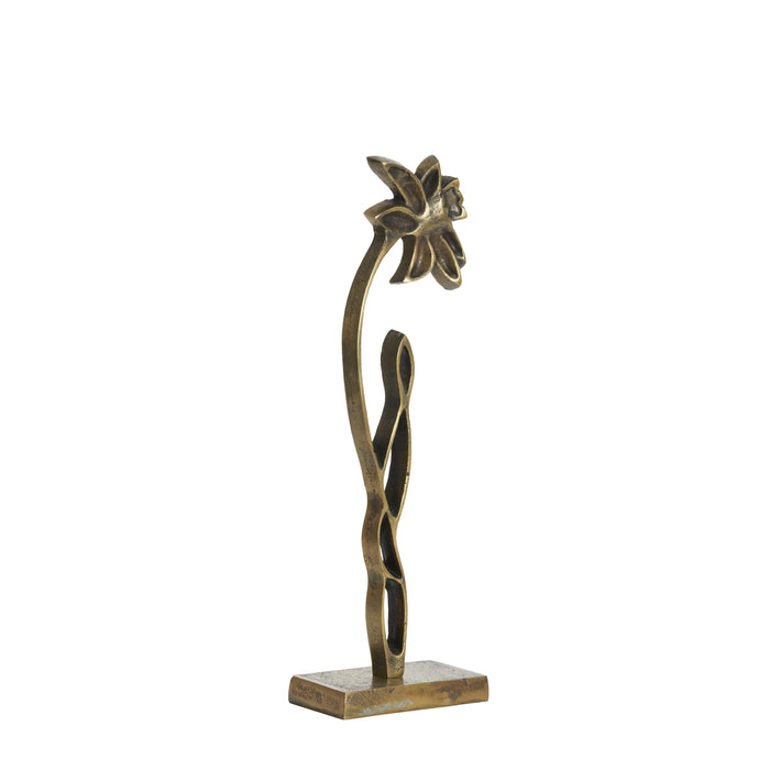 Light & Living - Ornament DAFFODIL - 12x7.5x40cm - Brons