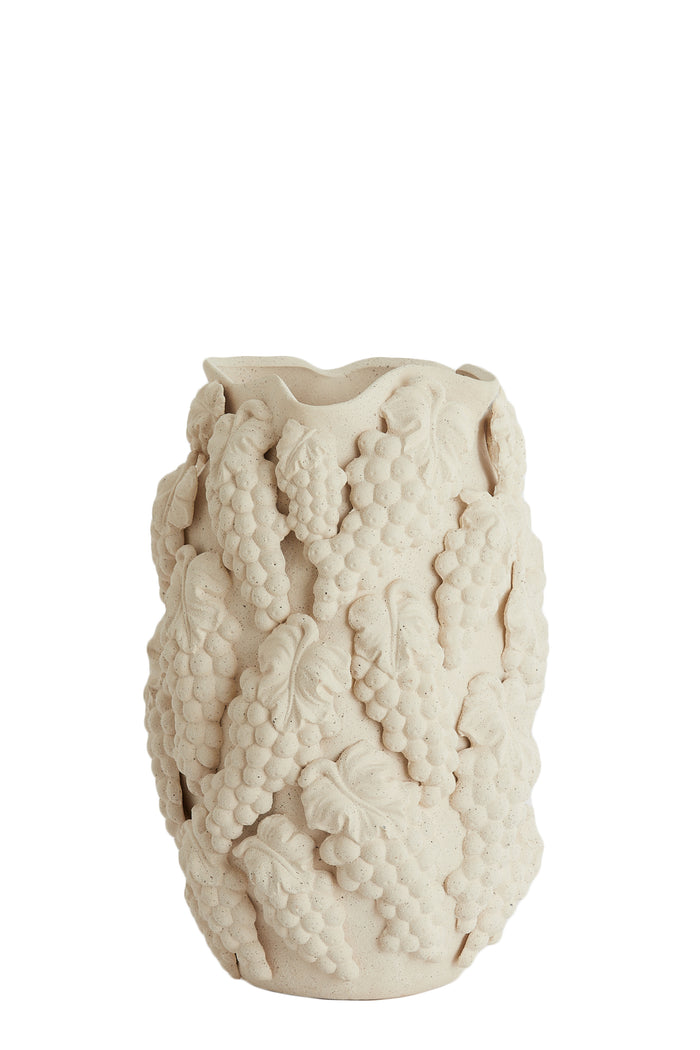 Light & Living - Vaas GRAPES - 31.5x30.5x45.5cm - Wit