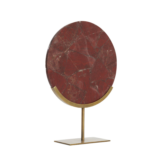 Light&living Ornament op voet 35x12x50 cm GOUYA rood agaat+antiek b...