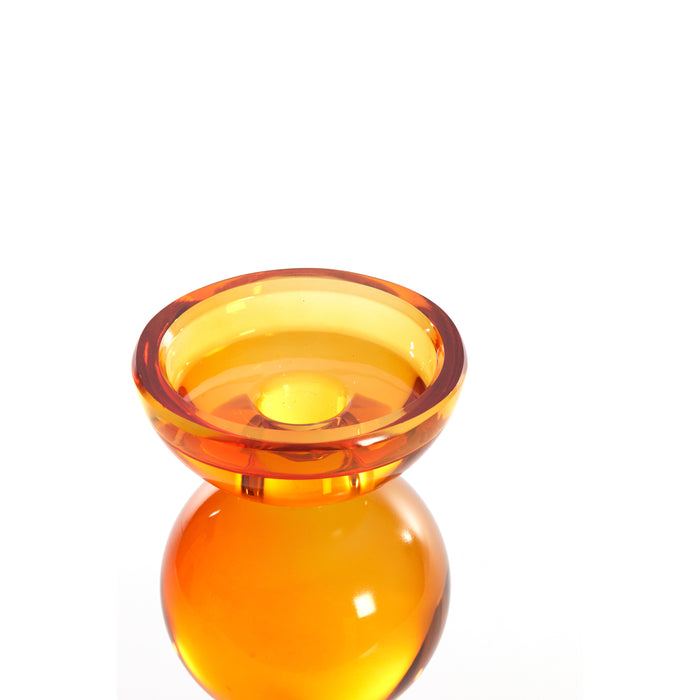 Light & Living - KandelaarI TINGA - Ø9.5x15.5cm - Oranje