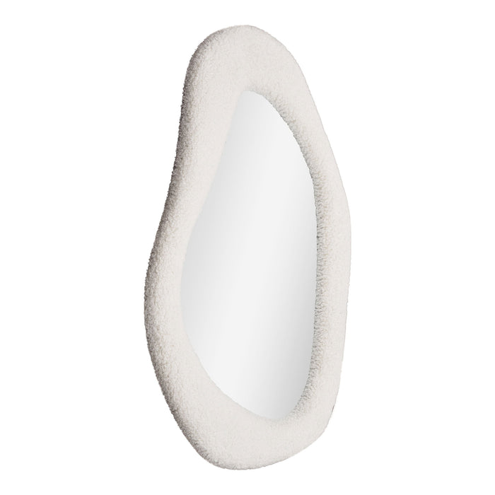 Bosa Mirror - Mirror, teddy, white 46,5x61 cm