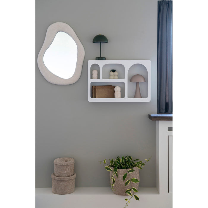 Bosa Mirror - Mirror, teddy, white 46,5x61 cm