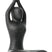 MUST Living Yoga Lady 30 cm,30x21x14 cm, cement black antique