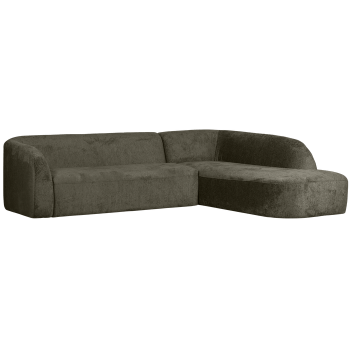 WOOOD Sloping Hoekbank Rechts - Velvet - Frost