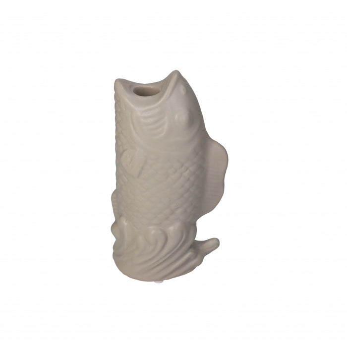 HD Collection Kandelaar Vis  - Keramiek - 12x22x7cm (BxHxD)