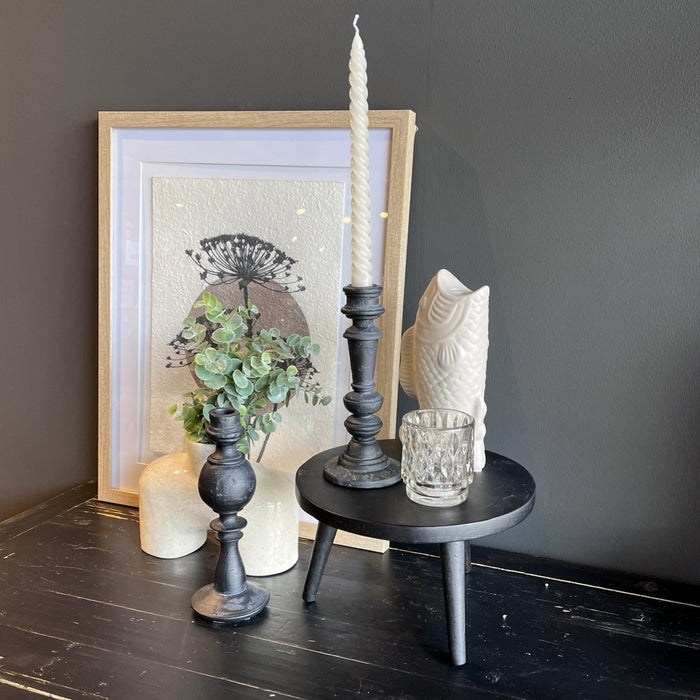 HD Collection Kandelaar Vis  - Keramiek - 12x22x7cm (BxHxD)