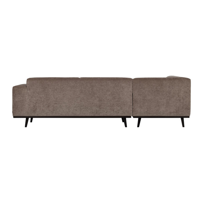 WOOOD Statement Hoekbank Links - Rib - Taupe