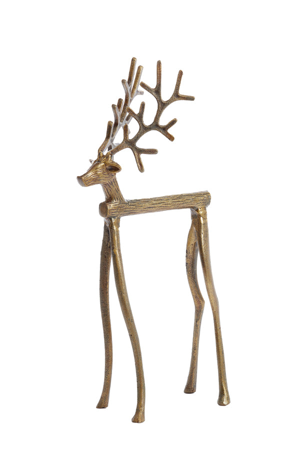 Light & Living Light&living Ornament 20,5x13x47 cm REINDEER goud