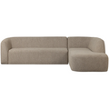 WOOOD Sloping Hoekbank Rechts – Chenille - Naturel Melange