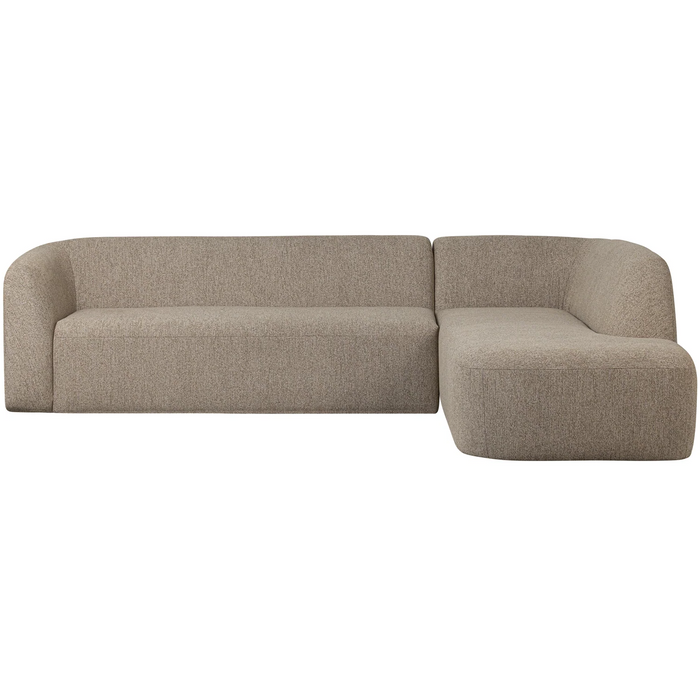WOOOD Sloping Hoekbank Rechts – Chenille - Naturel Melange