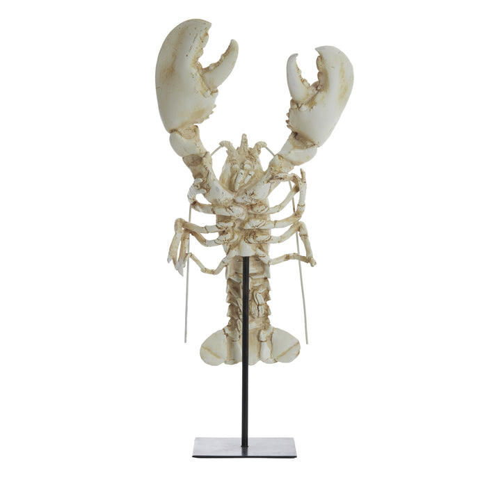 Light & Living - Ornament LOBSTER - 25x14x56.5cm - Wit