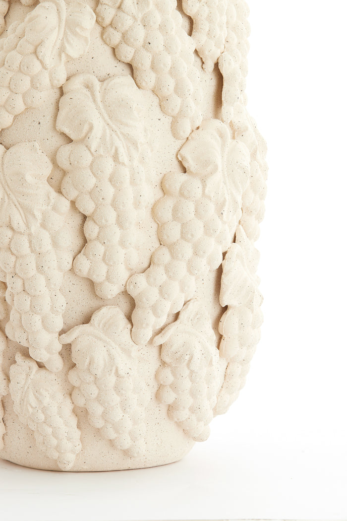 Light & Living - Vaas GRAPES - 19.5x18.5x31cm - Wit