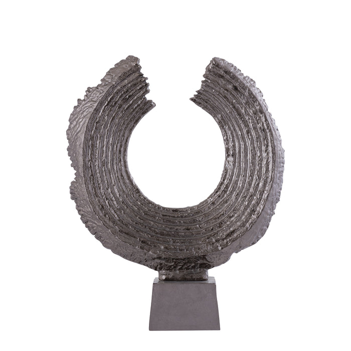 PTMD Apolline Bronze Round Casted Alu Statue On Base L