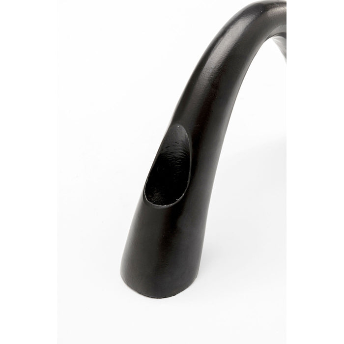 Kare Design Bow Duo kandelaar - 13cm - zwart