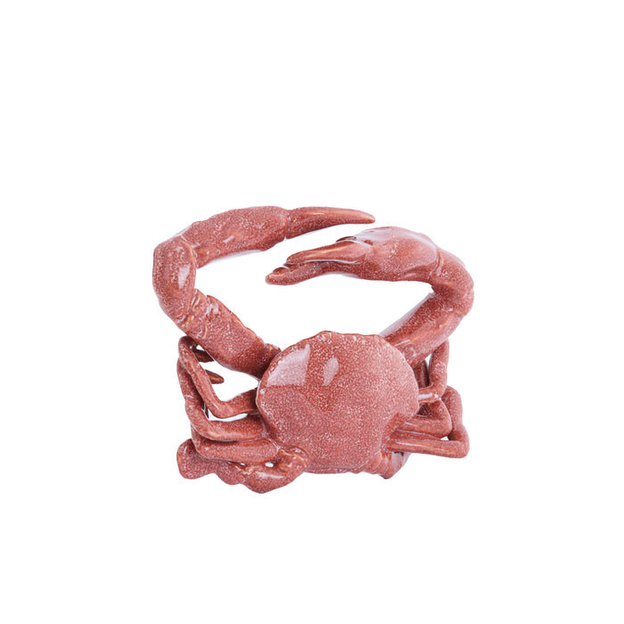 Light & Living - Ornament CRAB - Ø29x6.5cm - Rood