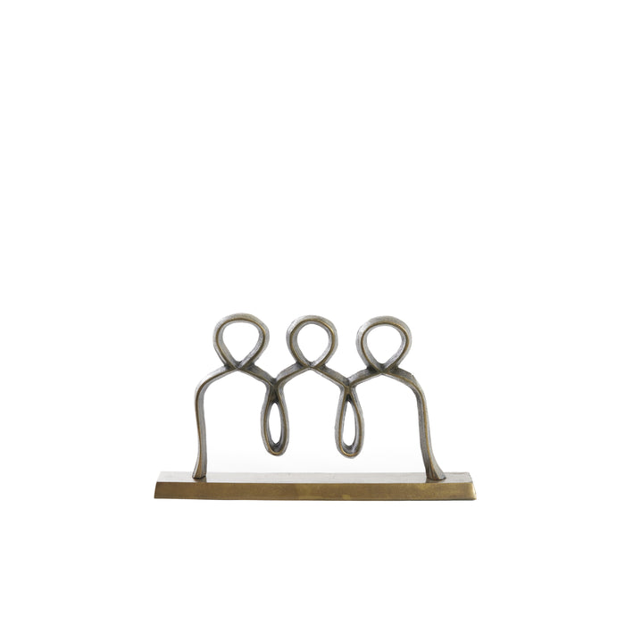 Light&living Ornament op voet 39x8x22 cm PEOPLE antiek brons