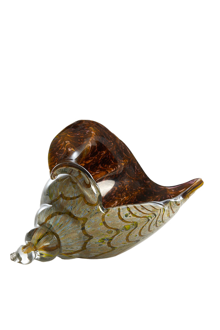 Light & Living - Ornament SHELL - 28x12x16cm - Groen