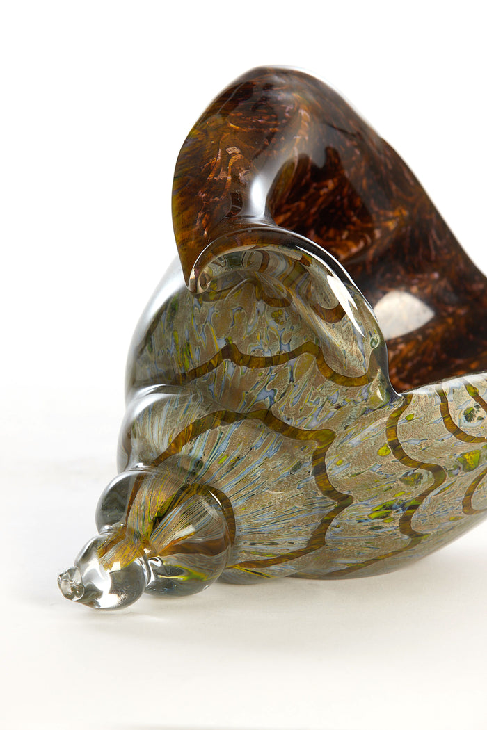 Light & Living - Ornament SHELL - 28x12x16cm - Groen