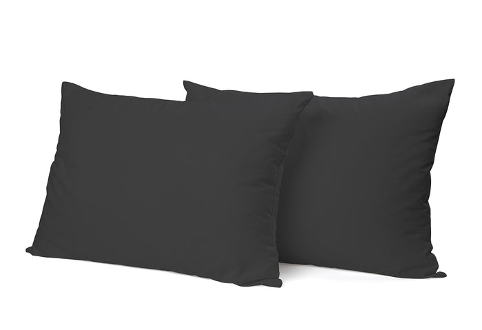 Eleganzzz Kussensloop Hotelsluiting Perkal Katoen antraciet