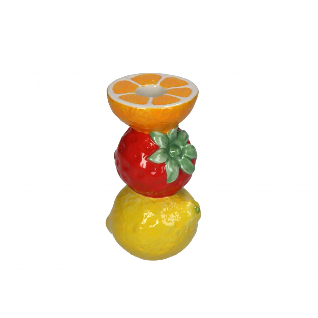 HD Collection Kandelaar Fruits -  - Keramiek - 9x14x8cm (BxHxD)