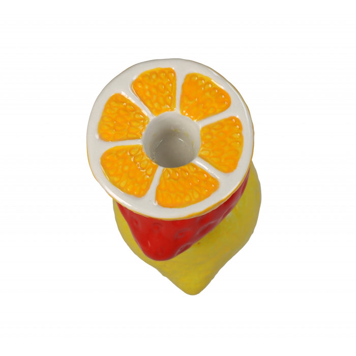 HD Collection Kandelaar Fruits -  - Keramiek - 9x14x8cm (BxHxD)