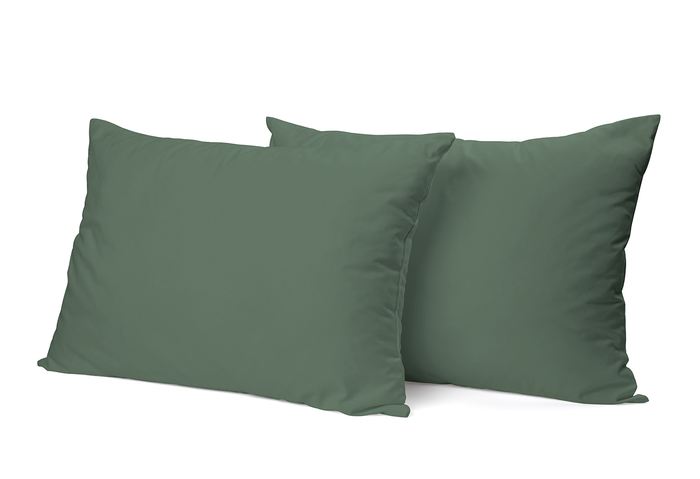 Eleganzzz Kussensloop  Perkal Katoen - grenat green 60x70cm