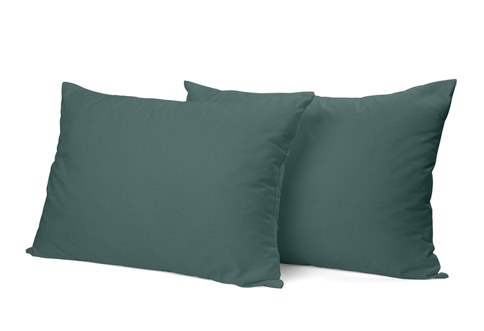 Eleganzzz Kussensloop Hotelsluiting flanel groen