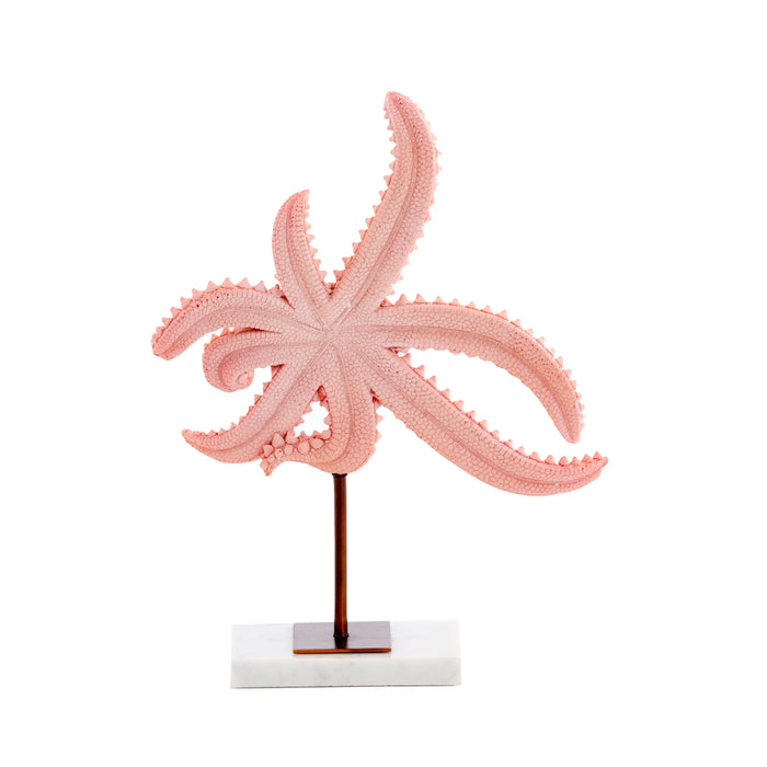 Light & Living - Ornament STARFISH - 28x8x36cm - Roze