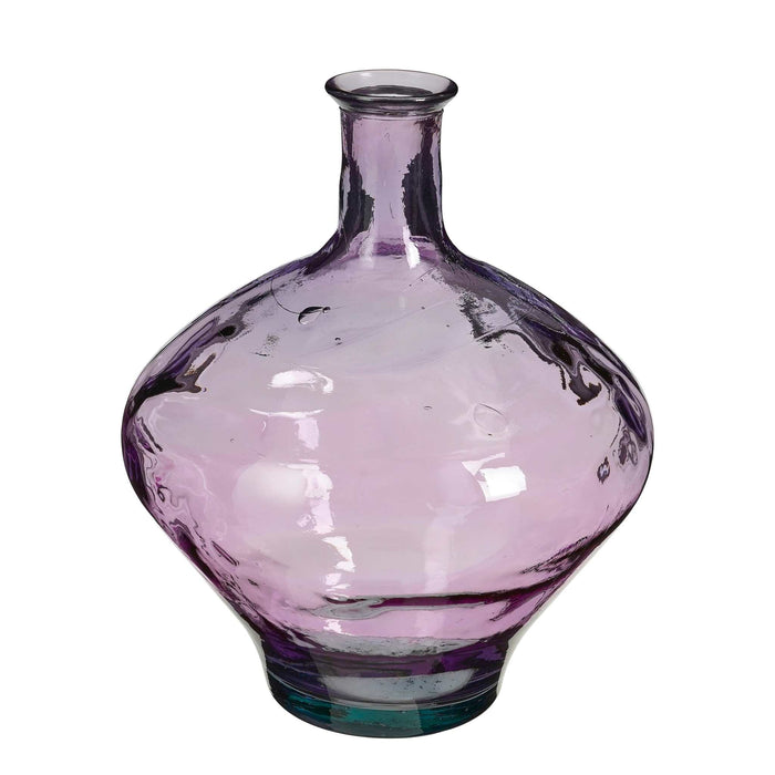 Mica Decorations Vaas Kyara - 37x37x46 cm - Gerecycled glas - Paars