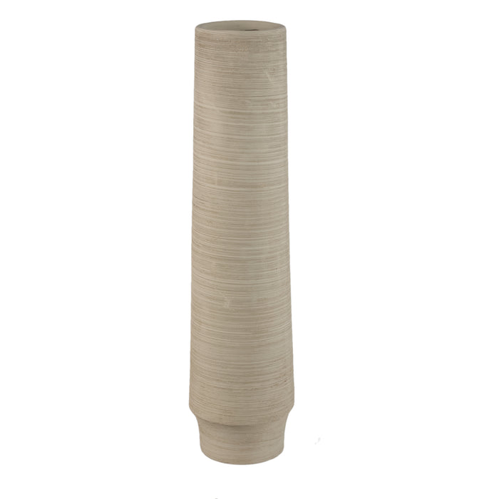 PTMD Zonna Beige Matt Ceramic High Vase L